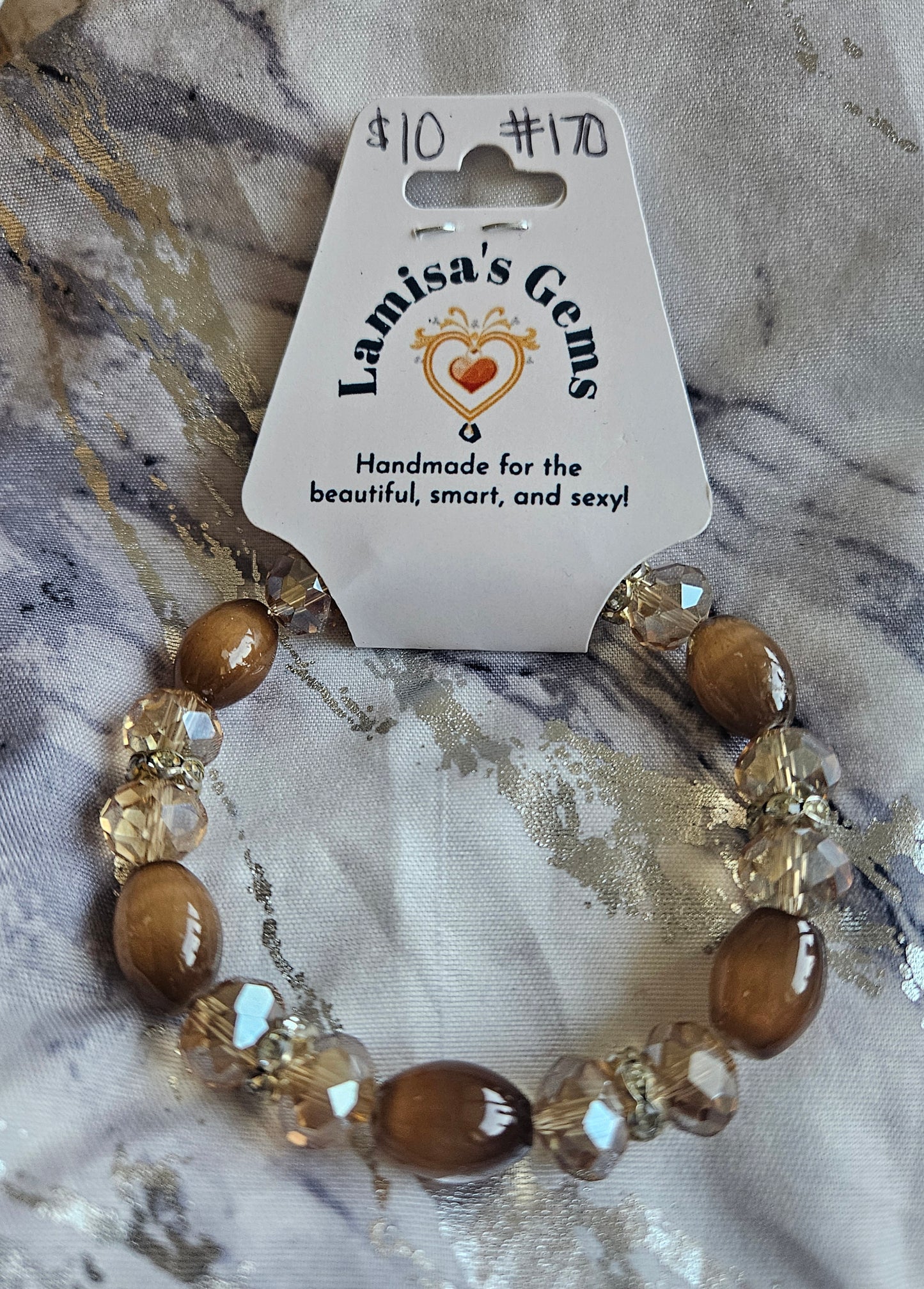 Natural Stone & Crystal Bracelet