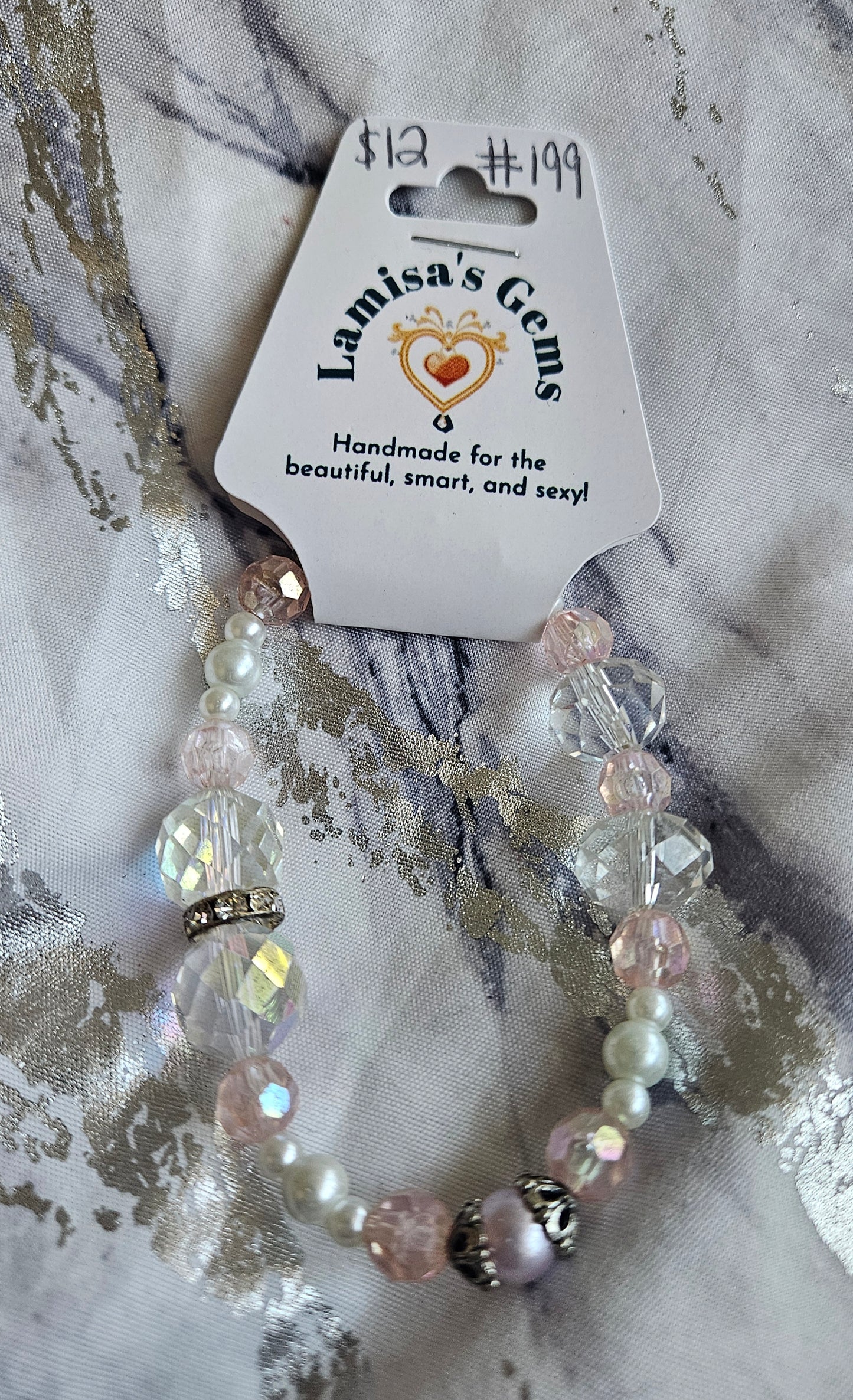 Pearl & Crystal Bracelet