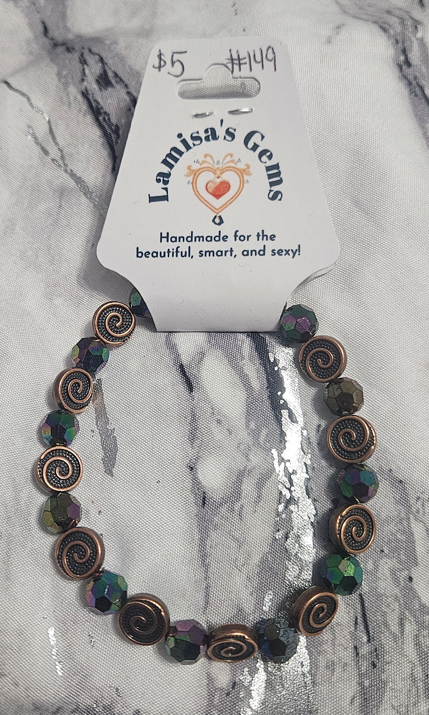 Bronze Spiral Bracelet