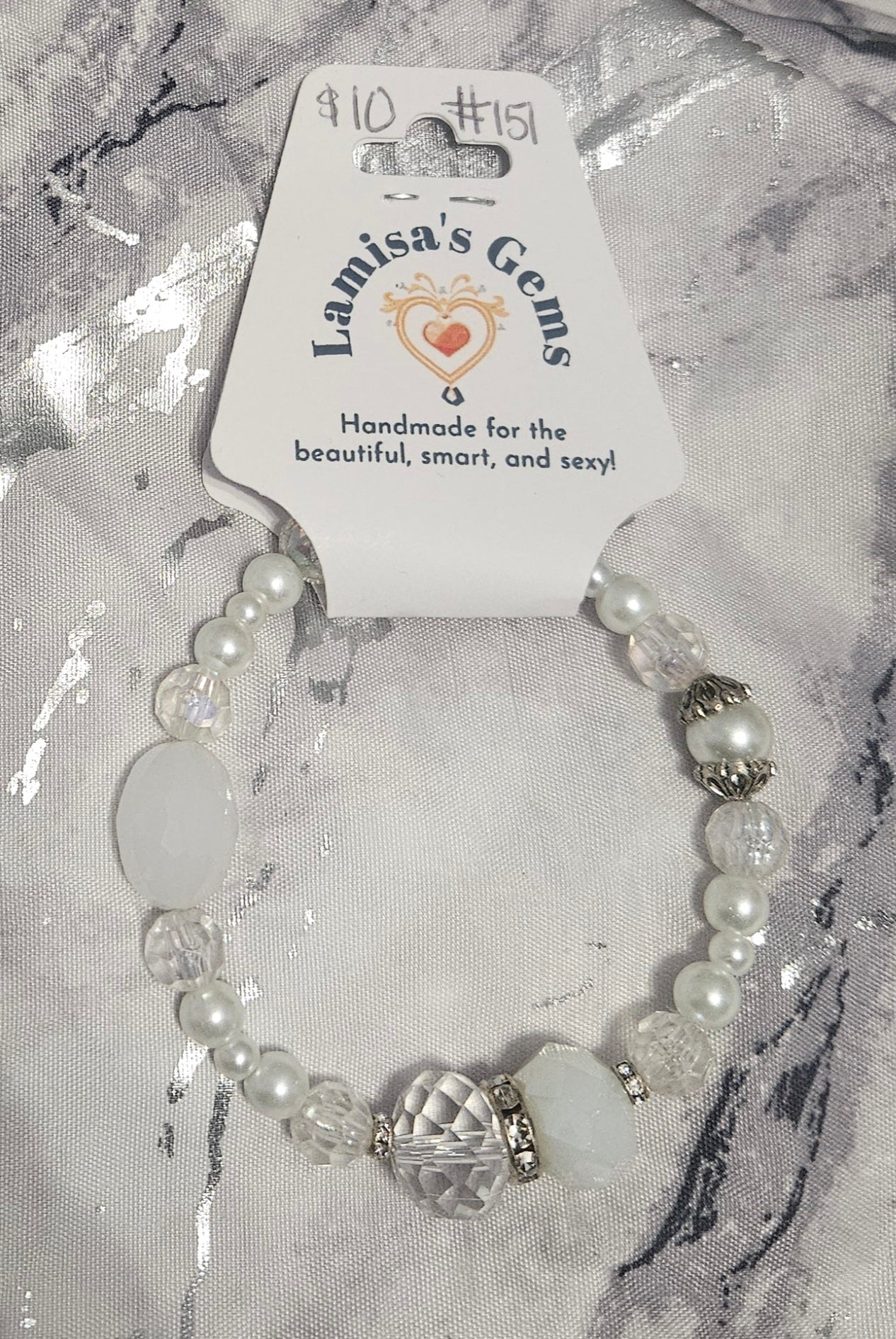 Pearl & Crystal Bracelet