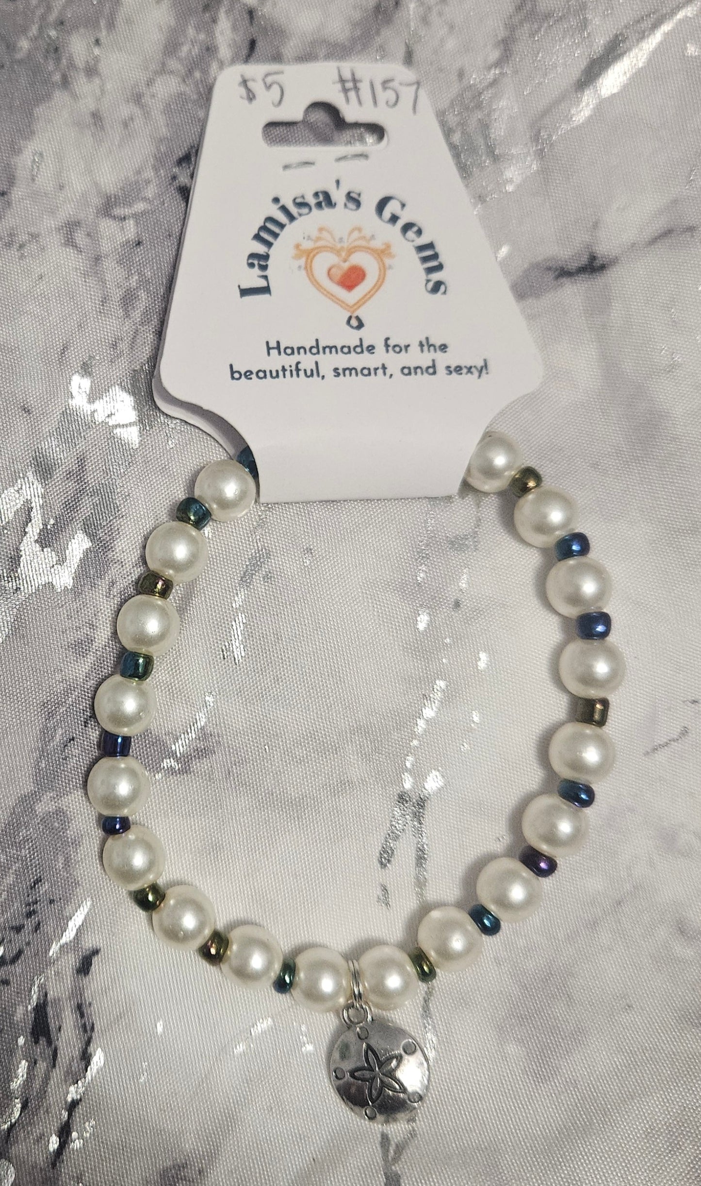 Pearl Sand Dollar Bracelet