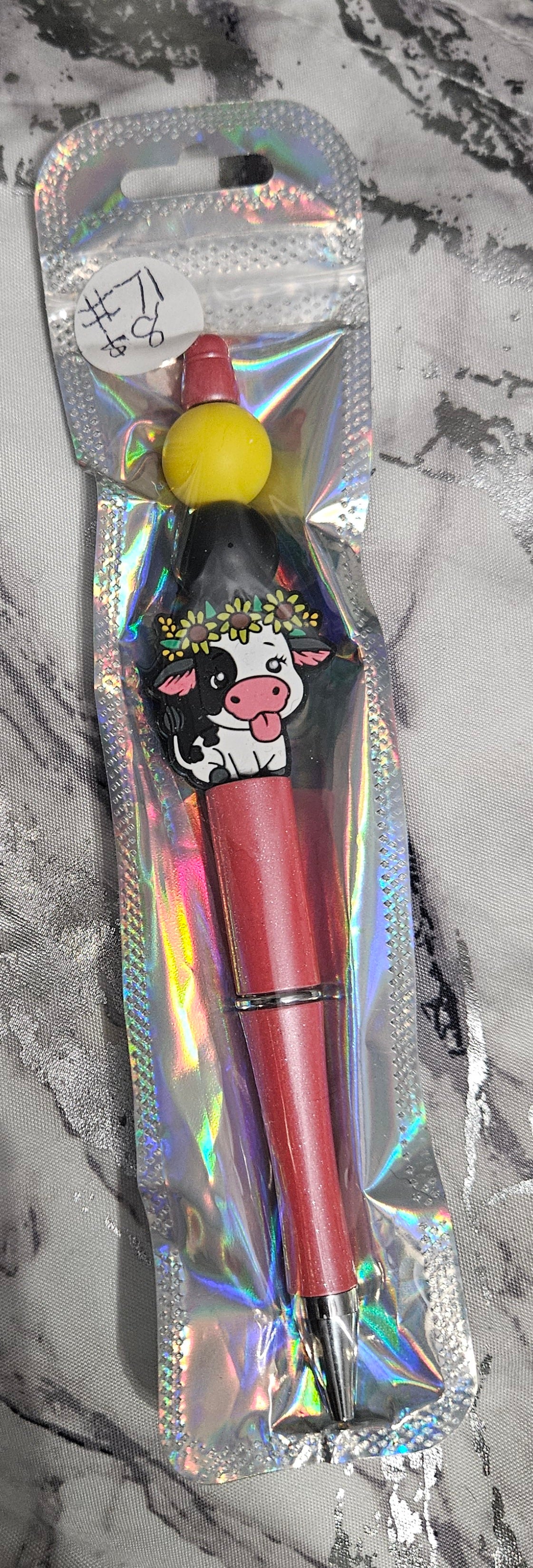 Cow Sunflower Headdress Pen