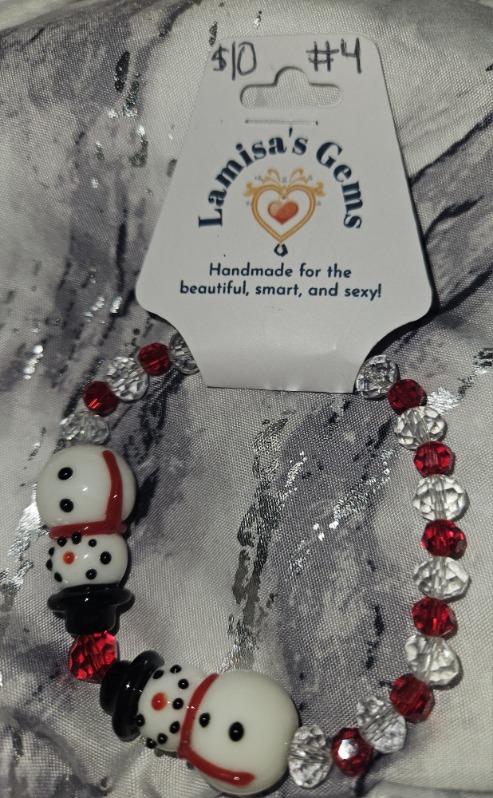 Snowman bracelet