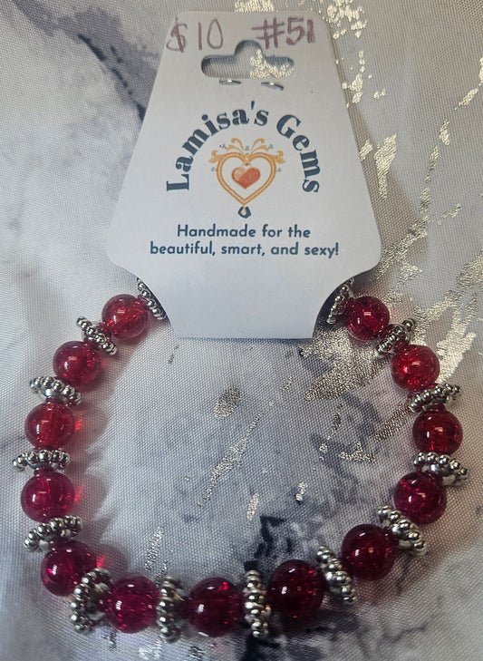 Red Glass Bracelet