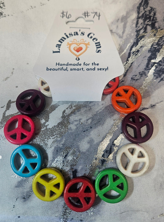 Peace Multicolored Bracelet