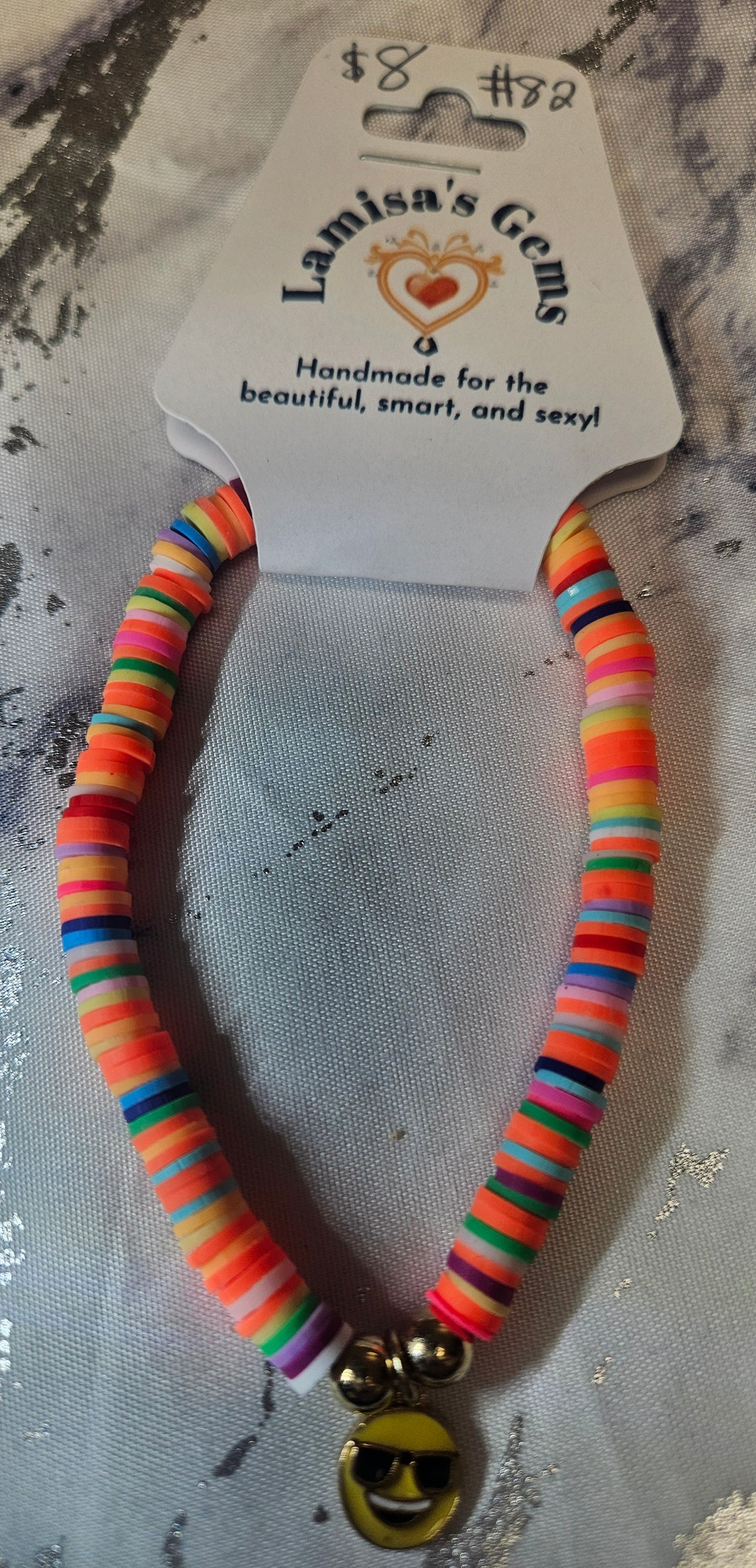 Heishi Neon Bracelet