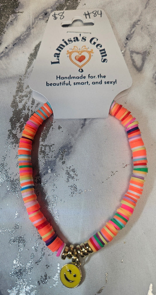 Heishi Neon Bracelet