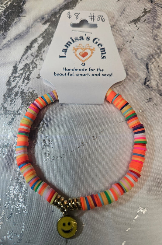 Heishi Neon Bracelet