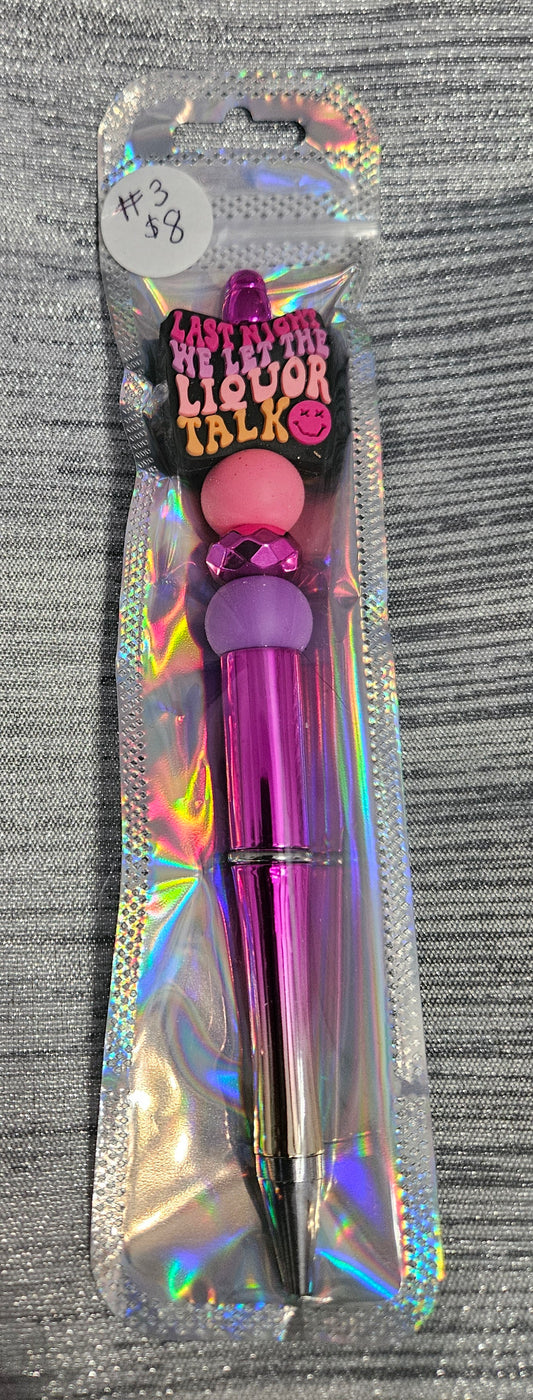 Liquor Talk Pen