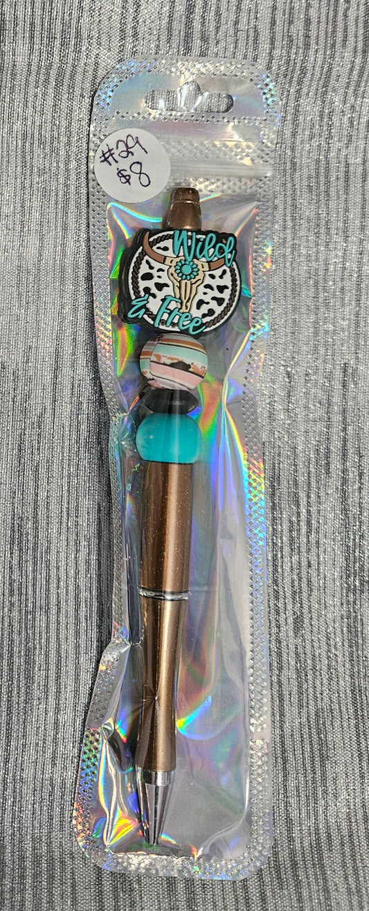 Wild & Free Skull Pen