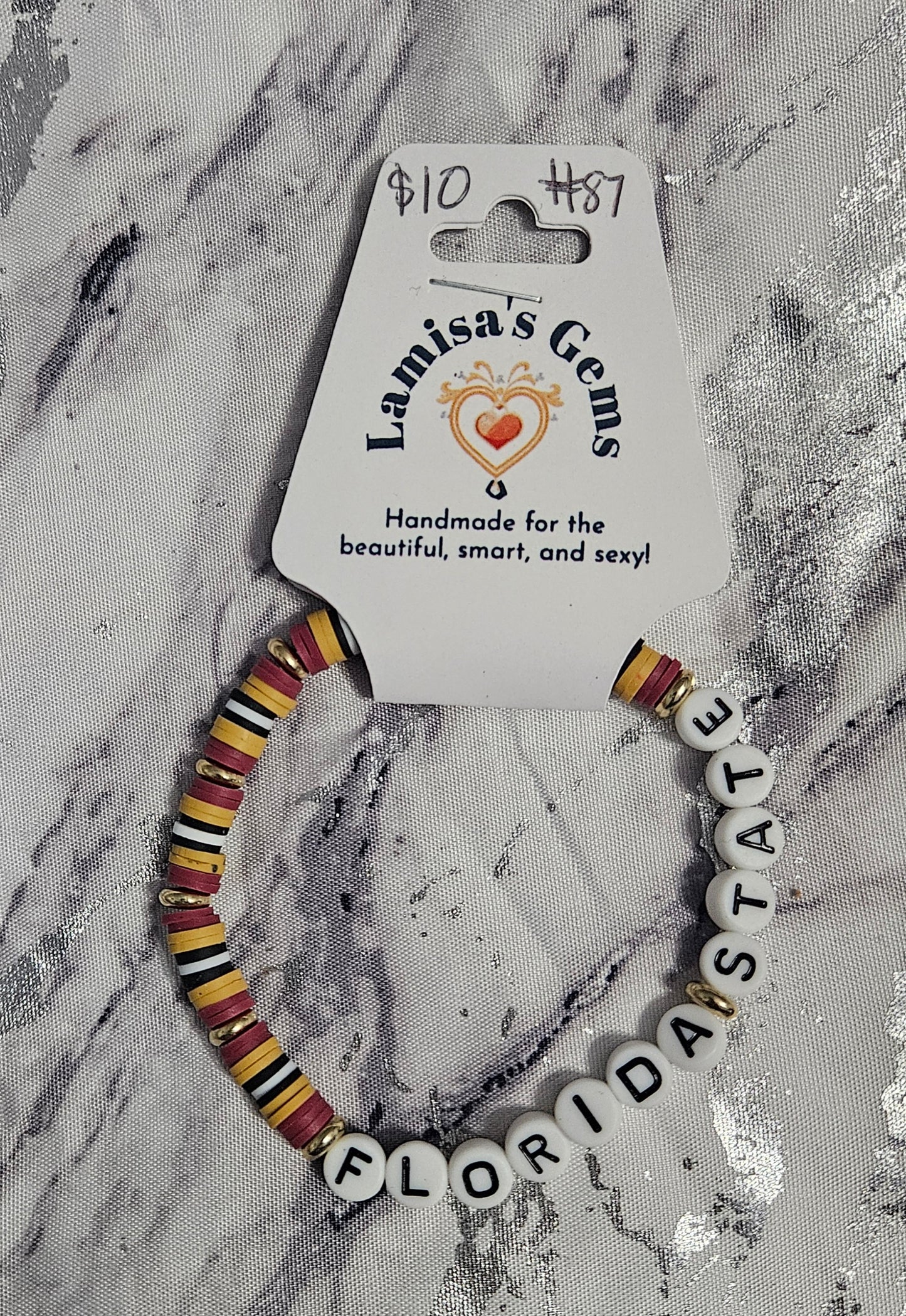 FSU Heishi Bracelet