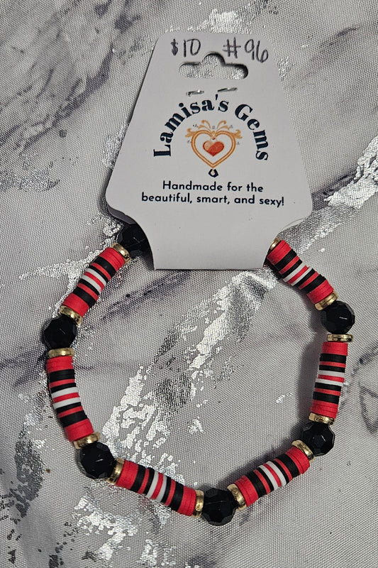 Ga Bulldogs Heishi Bracelet