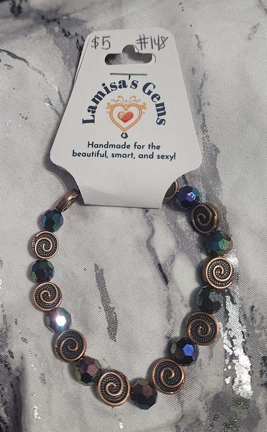 Bronze Spiral Bracelet