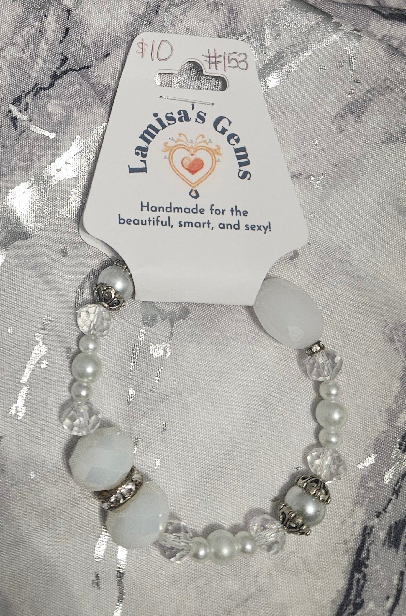 Pearl & Crystal Bracelet
