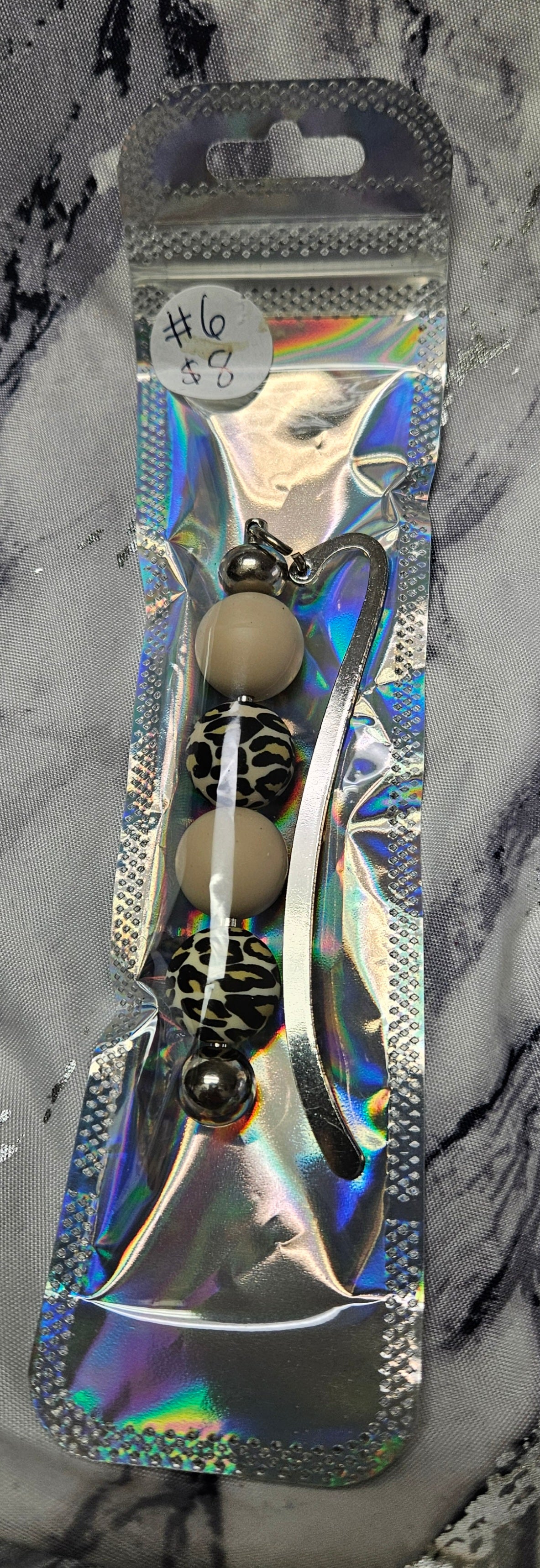 Cheetah Bead Bookmark