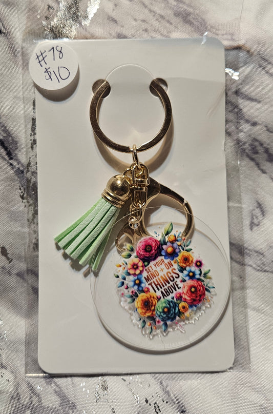 Things Above Flower Keychain