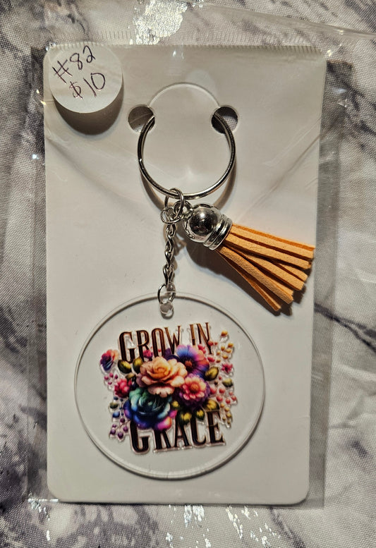 Grow in Grace Keychain