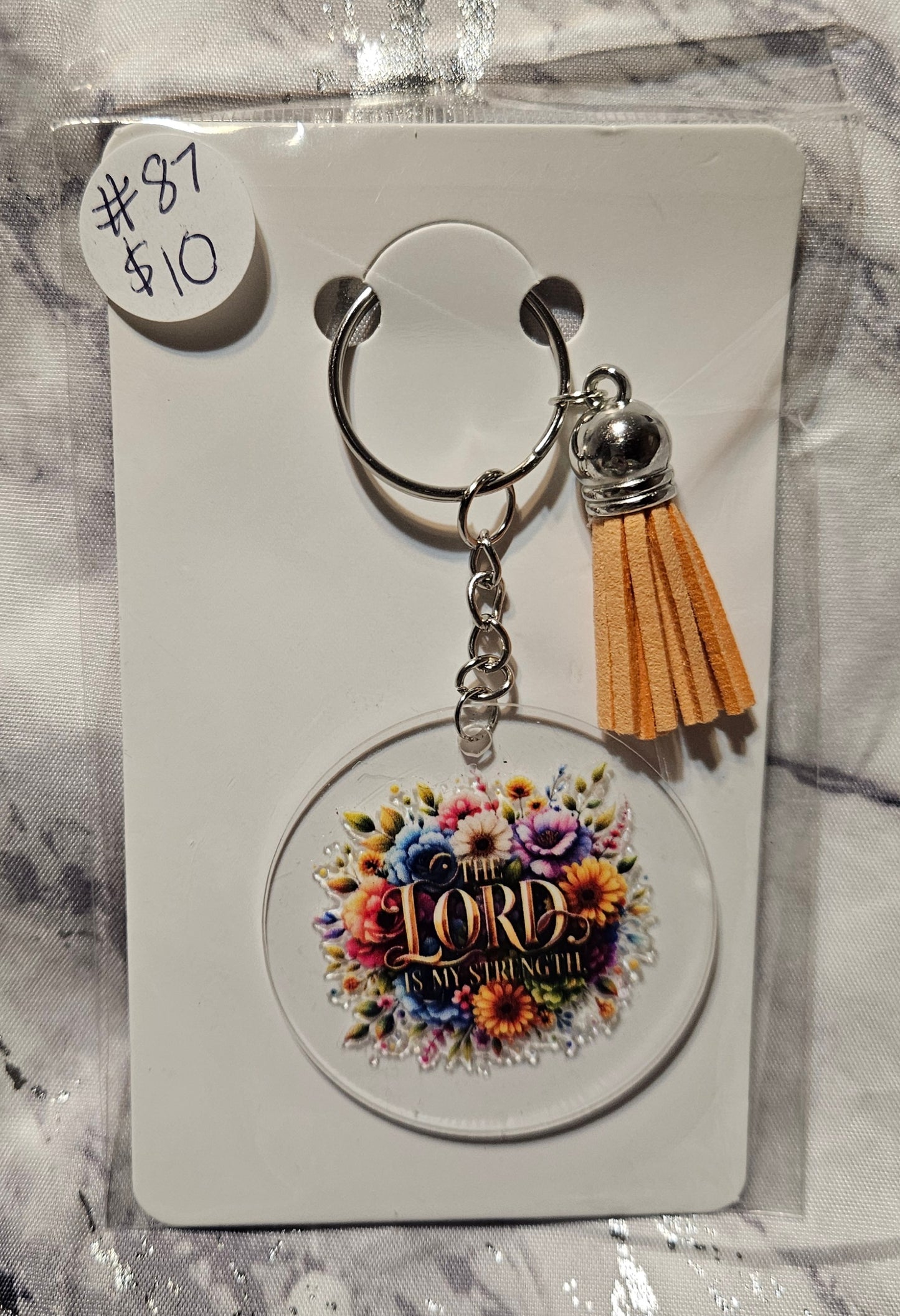 The Lord Is My Strength Keychain