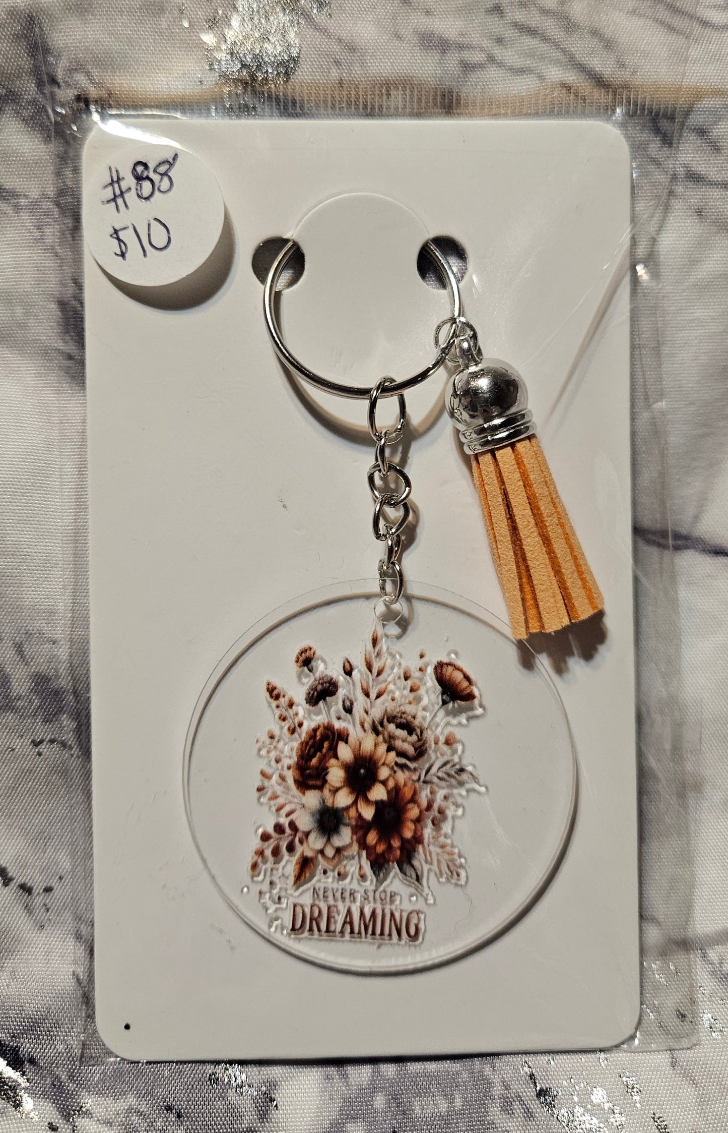 Never Stop Dreaming Keychain