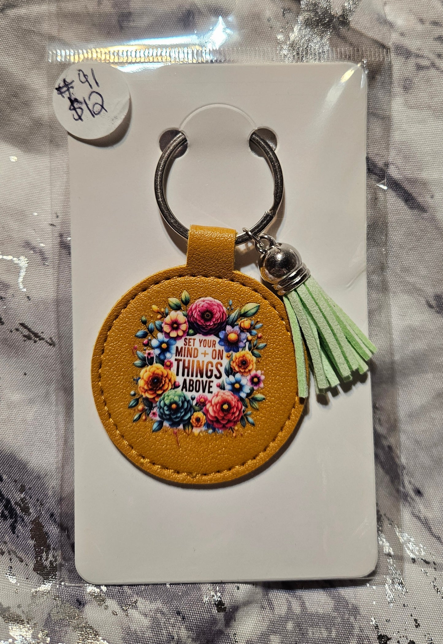 Set Your Mind On Things Above Keychain