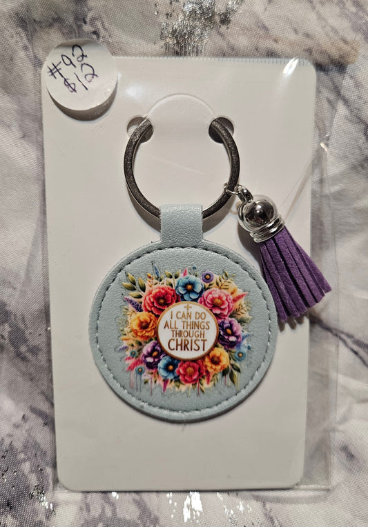 I Can Do All Things Through Christ Keychain