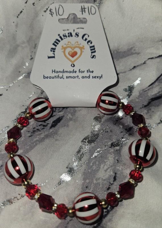 Round peppermint bracelet
