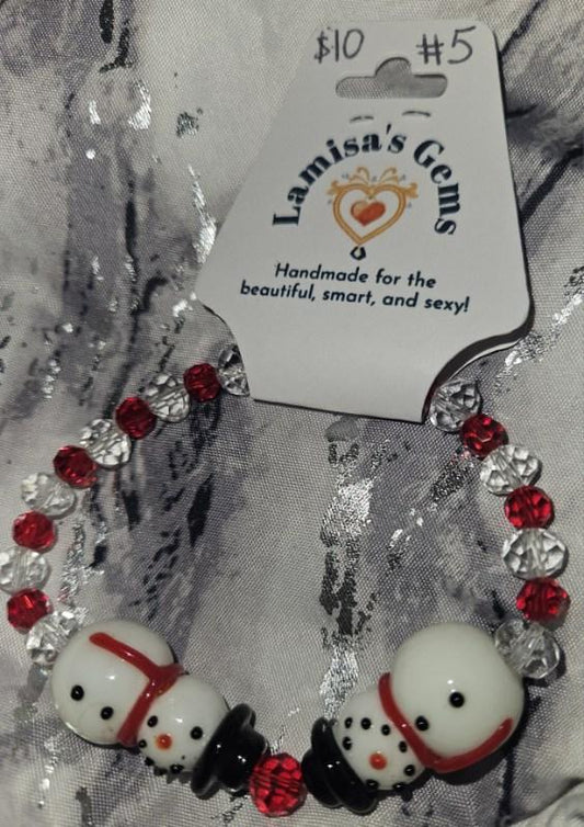 Snowman bracelet