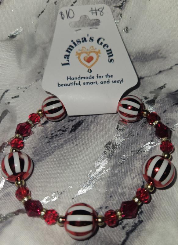 Round peppermint bracelet