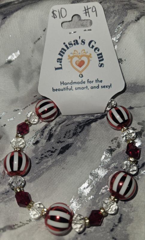 Round peppermint bracelet